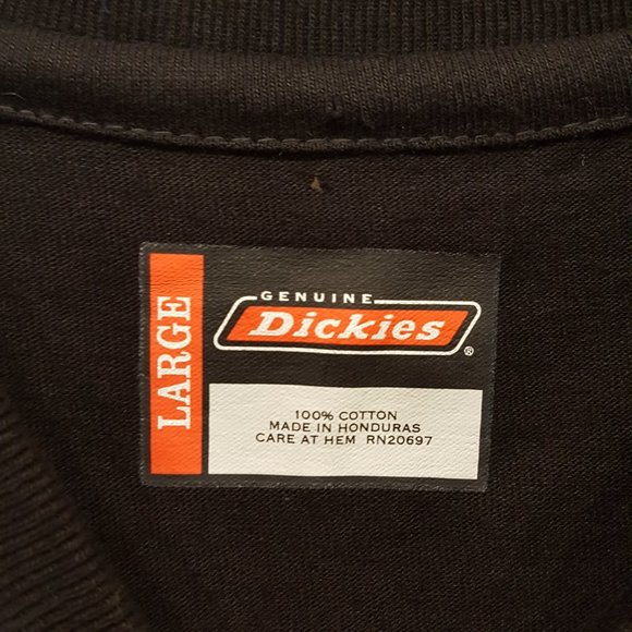 Dickies 3 Button Short Sleeve Tee Size Large - Picture 3 of 7